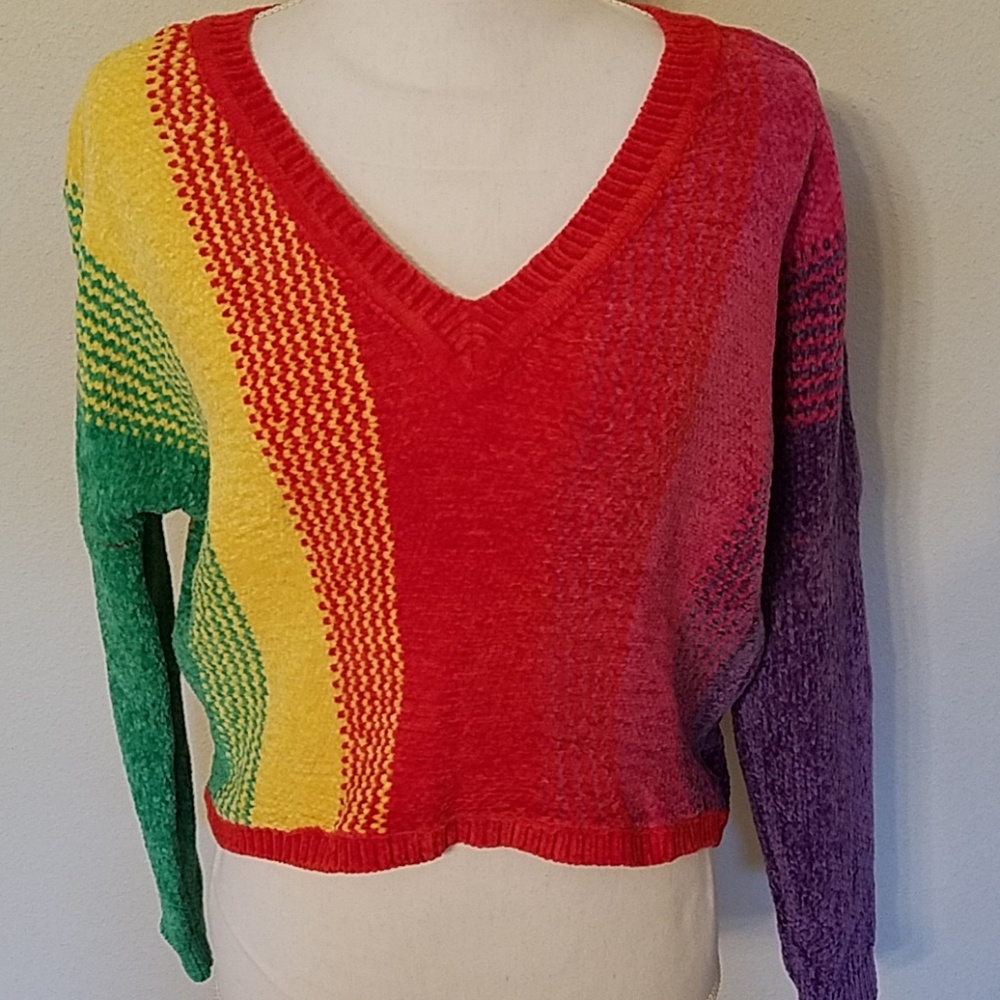 NWT cropped chunky sweater